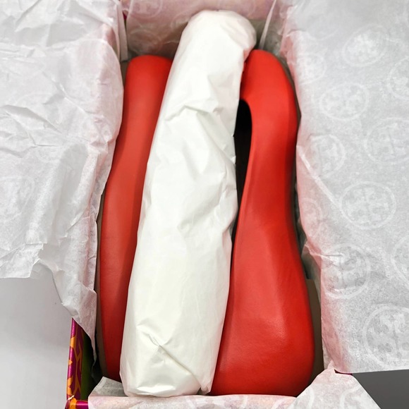 Tory Burch Lowell 2 Leather Ballet Flat Mestico Samba 9 NIB - Picture 7 of 8